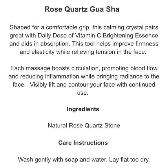 Glowiest Rose Quartz Gua Sha Massage Tool & Eye Mask Gift Set - Picture 4 of 9